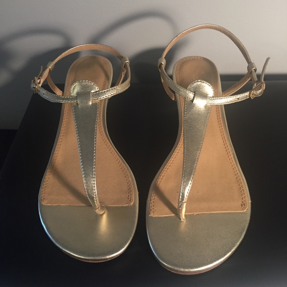 Gold Sandal Wedges